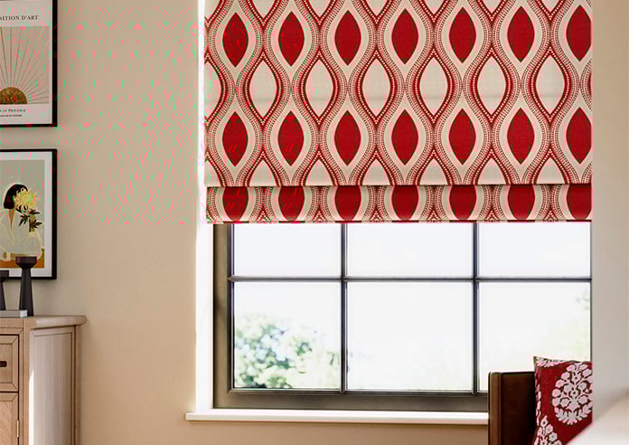 Kasian, Red - Roman Blind - Image 5